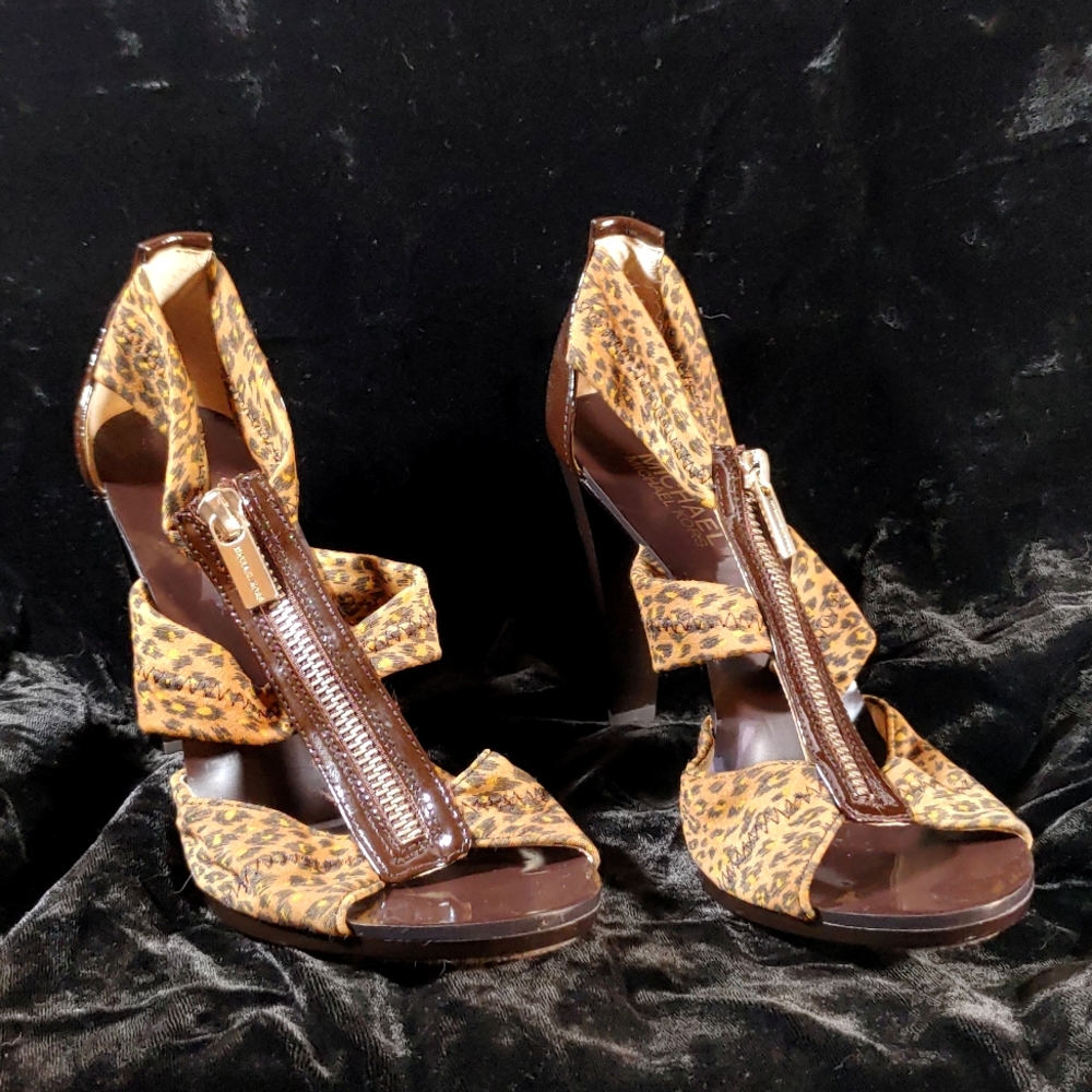 Animal Print Patent Leather Heels NWOT